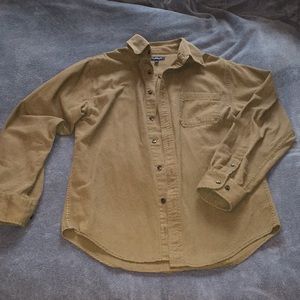 Croft & barrow army green button up shirt